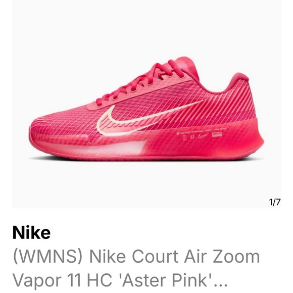 Women’s Nike Zoom Vapor 11 HC Size 9 Tennis Shoes - Picture 12 of 13